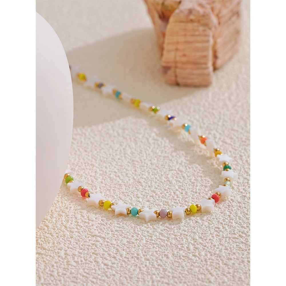 Shell Star Crystal Necklace