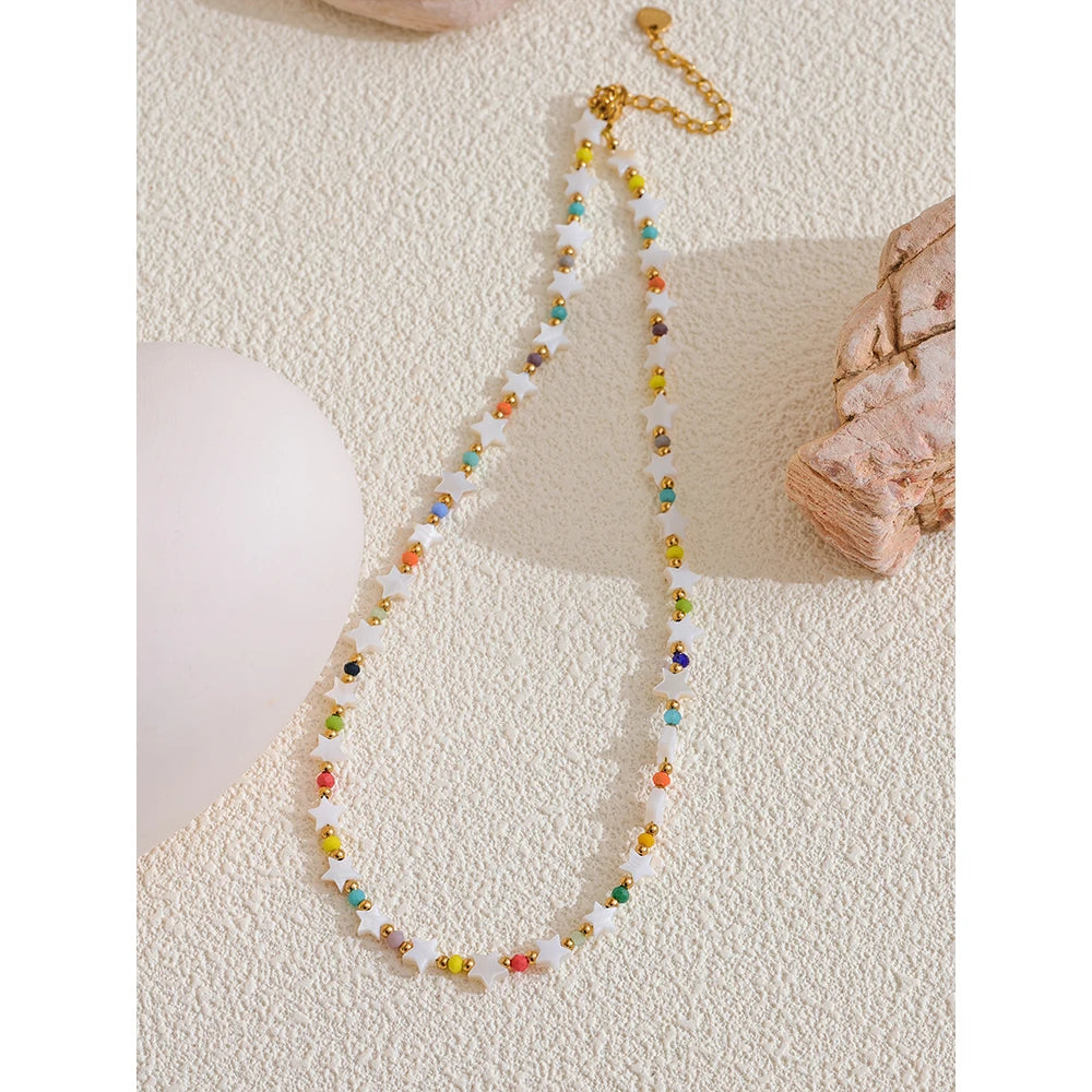 Shell Star Crystal Necklace