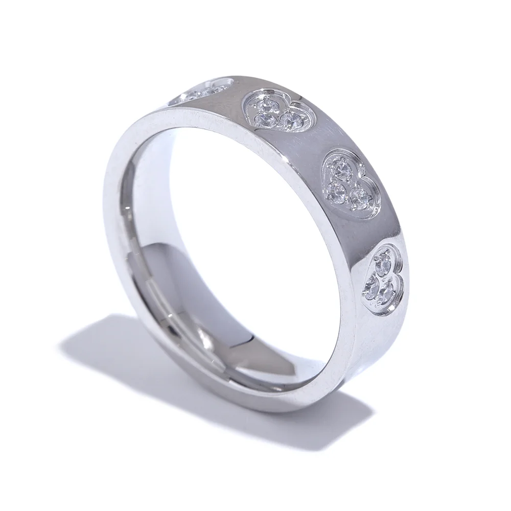 Zirconia Heart Ring