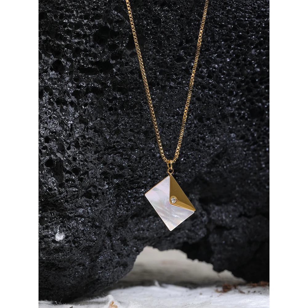 Envelope Shell  Necklace