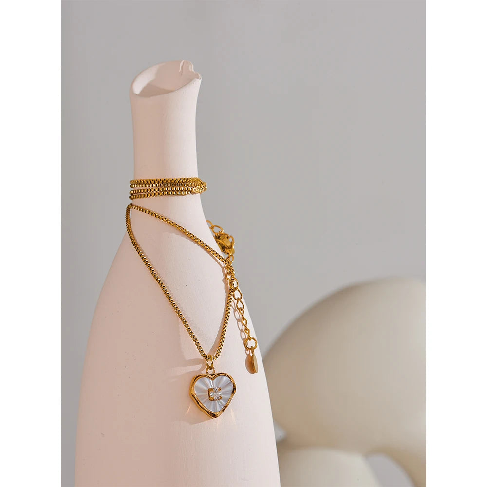 Zircon Heart Necklace