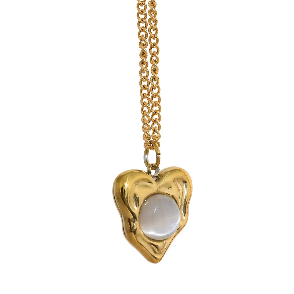 Heart Stone Necklace